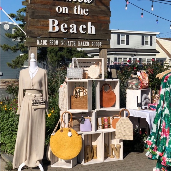 Last 1✨Mustard Yellow Circle Jute Beach Bag - Picture 4 of 5